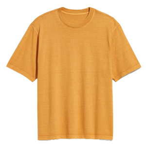 T-shirts décontractés pour hommes, personnalisables OEM, vierges, épais, imprimés, 100 % coton biologique, manches courtes, écologiques, grandes tailles - Product Image 1