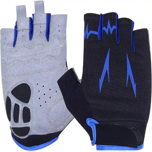 Gants de vélo antidérapants sans doigts unisexes de haute qualité avec rembourrage en gel avec logo personnalisé Gants de course cycliste rembourrés avec OEM - Product Image 2