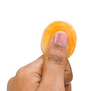 Pierre précieuse de guérison semi-précieuse d'aventurine rouge de pouce de cristal poli de Style de Feng Shui et de fée pour la pierre de cristal d'inquiétude de paume - Product Image 6