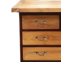 Buffet européen en pin Jati Londo à 5 tiroirs en forme de boîte vente à chaud pour chambre à coucher ou cuisine matériel de rotin pour le salon - Product Image 2