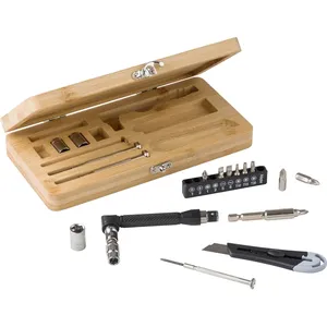 Set Regalo Aziendale: Kit di Utensili in Bambù con Gadget Personalizzati - Product Image 1