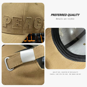 Gorras de béisbol personalizadas sombreros de alta calidad con logotipo bordado Unisex adultos deportes hebilla ajustable gorra ajustada para hombres - Product Image 3