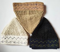 Nouveaux bonnets de prière musulmans Kufi de haute qualité pour hommes, couleur unie, maille réglable, 100% coton, écologiques, toutes saisons, Bangladesh