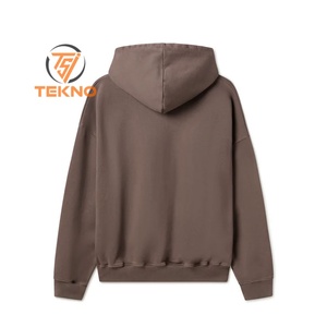 Venta al por mayor 600gsm bordado personalizado peso pesado desgastado de gran tamaño Piedra en blanco ácido Vintage lavado Sudadera con capucha Essentials Sudadera con capucha - Product Image 2