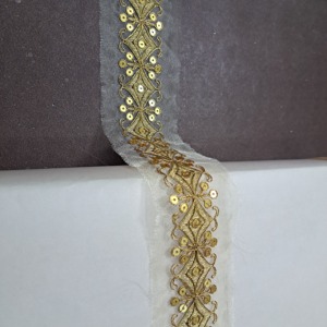 Adorno de encaje bordado suave y elástico de fabricación india para ropa íntima y ropa de estiramiento disponible para cantidad a granel - Product Image 3