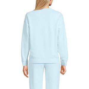 Sweat-shirt pour femme en coton doux de qualité supérieure, bleu hiver, à manches longues, pour le sport et la salle de sport - Product Image 3