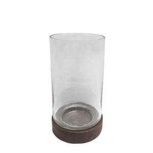 Prix de gros Décoration intérieure Fer Verre Ouragans Noir avec Lavage Laiton Style Moderne Taille Standard - Product Image 5