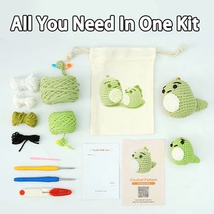Kit <span class=keywords><strong>de</strong></span> Ganchillo Umy Yarn, Regalo Educativo, Duradero, Suave, para Tejer, con Diseños <span class=keywords><strong>de</strong></span> Dibujos Animados, Ecológico, para Principiantes, Decoración - Product Image 2