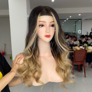 Pelucas onduladas de la más alta calidad Color degradado de cabello humano real Cabello vietnamita Cabello fino para bebés 2025 - Product Image 4