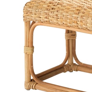 Hot Item Modern Natural Wicker Bench Chair with Rattan <b>Seat</b> for Living Room Bedroom Hotel Vietnam - Product Image 3