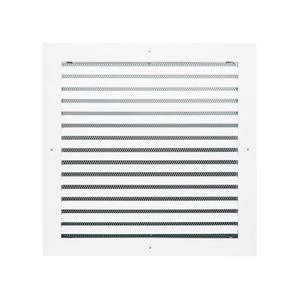 Grade externo do ventilação do quadrado branco com malha protetora - Product Image 1