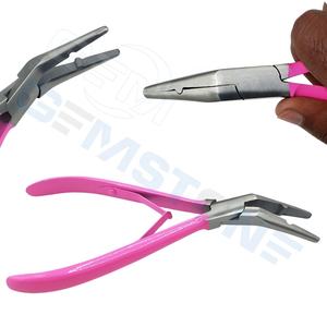 คีมต่อผมมืออาชีพขนาด 7 นิ้ว ยี่ห้อ GEMSTONE ENTERPRISES ทำจากสแตนเลส สำหรับต่อไมโครริง พร้อมด้ามจับสีชมพู รุ่น P-85 - Product Image 4