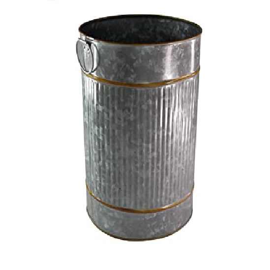 Garbage Storage Green Powder Coated Dust Bin Classic Design Trash Bin Can Multi Functional Trash Bin Hotel Bar or Cafe Usage