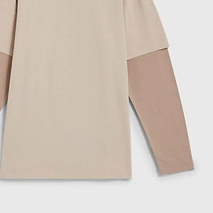 เสื้อยืดแขนคู่ยอดนิยมสำหรับผู้ชาย แบบสั่งทำพิเศษ ผ้าสองชั้น 100% คอตตอน เป็นมิตรกับสิ่งแวดล้อม แห้งเร็ว ระบายอากาศได้ดี คุณภาพสูง - Product Image 5