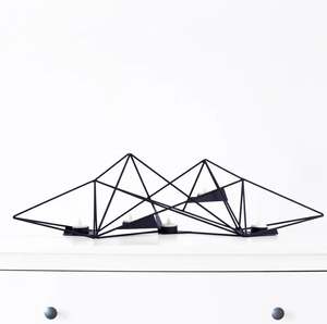 Matte black metal tabletop votive holder indoor & outdoor tealight <b>candle</b> holder home hotel office wedding party decoration - Product Image 2