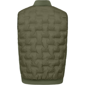 Design haut de gamme hommes hiver chaud sans manches toile coupe-vent col montant veste grandes tailles décontracté haute rue Style vêtements d'extérieur - Product Image 2