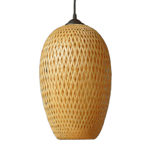 Vietnamese Woven Rattan Bamboo Pendant <b>Light</b> Floral Style Wicker Hanging <b>Chandelier</b> for <b>Bedroom</b> Dining Kitchen Living Room - Product Image 3