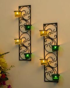 <b>Wall</b> Hanging Twisted Petals Tea Light <b>Candle</b> Diya <b>Holders</b> <b>Candle</b> <b>holder</b> - Product Image 4