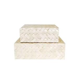 Caja de incrustaciones de hueso hecha a mano de gran calidad, caja de joyería con patrón de forro de hueso Natural, incrustaciones de hueso hechas a mano, uso decorativo para el hogar - Product Image 5