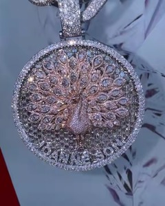 จี้เงิน VVS Moissanite 925ของขวัญฮิปฮอปที่กำหนดเองสำหรับเขาจี้เครื่องประดับชั้นดีจี้และของขวัญเสน่ห์สำหรับเธอ - Product Image 2