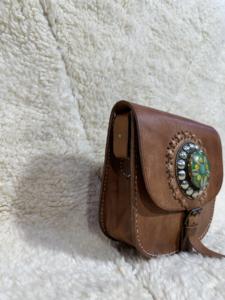 Sacs en cuir marocains pour femmes, trousses de toilette, sacs de mode - Product Image 5