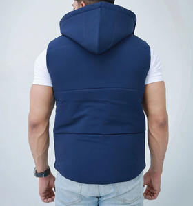Men's Custom Made Winter Puffer <b>Jacket</b> Stand Collar Hood Front Canvas Fabric <b>Waterproof</b> Polyester <b>Padding</b> Low MOQ Plain Dyed - Product Image 3