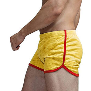 Pantalones cortos de hombre de malla doble poliéster 100% con logotipo personalizado para verano - Product Image 2