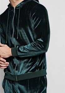 Survêtement en velours pour homme de haute qualité, respirant et léger, entièrement personnalisable, motif uni, vêtements d'hiver à prix raisonnable - Product Image 4