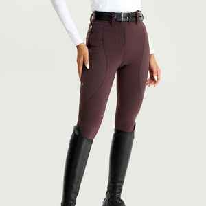2024 Women's <b>Top</b> Selling Equestrian <b>Horse</b> Breeches New Style Solid Plain Color Custom Logo for <b>Riding</b> - Product Image 1