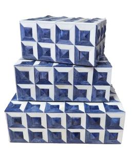 กล่องไม้ทรงสี่เหลี่ยมผืนผ้าฝังเรซิ่น งานแฮนด์เมด ดีไซน์หรูหรา เคลือบเงา เป็นมิตรกับสิ่งแวดล้อม ปิดสนิท น้ำหนักเบา เหมาะสำหรับเก็บเครื่องประดับและของที่ระลึก - Product Image 2