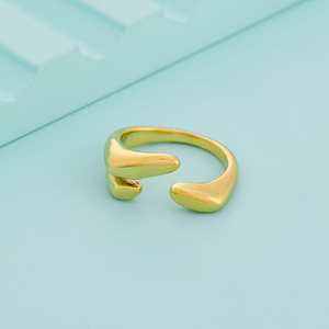Anillo de Moda Chapado en Oro de 18K, Estilo Hip-Hop, con Número Incrustado, Reloj Dorado con Anillo Numérico, Regalo de Joyería - Product Image 1