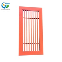 Grille de sortie d'air conditionné en aluminium rouge de haute qualité, grille linéaire