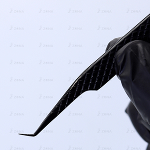 แหนบติดขนตาปลอมสแตนเลสอย่างดี พร้อมปลายเรียบแบบเพชร - Product Image 4