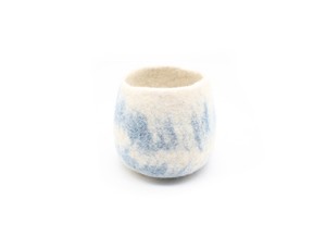 Cache-pot écologique en laine naturelle fait à la main, décors durables, couverture de base de fleurs pour la maison, jardin, porte-pot en feutre fait main - Product Image 2