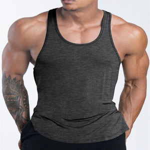 Camiseta Deportiva sin Mangas para Hombre, Logotipo Personalizado, Transpirable, de Punto, Secado Rápido, 100% Poliéster, para Correr, Ejercicio Muscular, Fisicoculturismo - Product Image 6