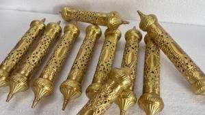 Custom Engraved Brass Scroll Tubes Vintage Metal <b>Certificate</b> Holders Luxury Brass Scroll Tubes with Custom Engraving - Product Image 6