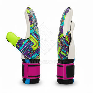 Guantes de Portero Profesionales de Látex de Alta Calidad con Cierre Seguro en la Muñeca, Diseño de Movimiento Flexible para Práctica y Preparación para Partidos - Product Image 4