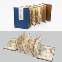Brochure pliée en trois parties pour entreprise, impression offset, papier kraft, logo personnalisé, A3/A4, plastification recto-verso, COLORÉE