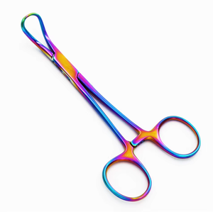 Pinces à serviettes Backhaus en acier inoxydable fabriquées en usine, pinces chirurgicales courbes, ensemble d'instruments chirurgicaux, manuel - Product Image 1