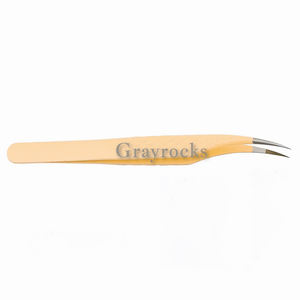 Pinzas de extensión de pestañas con punta de fibra de acero inoxidable de etiqueta privada - Product Image 5