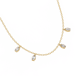 Collar de Diamantes Cultivados en Laboratorio de Oro de 18K para Mujer, Hermoso Accesorio - Product Image 2