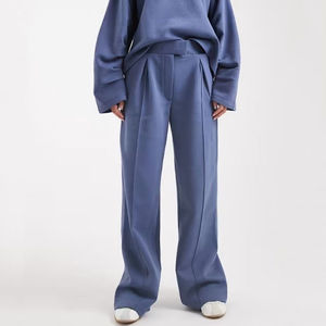 ชุดวอร์มลำลองฤดูหนาวแบบกำหนดเอง 2 ชิ้น เสื้อสเวตเชิ้ตคอกลมสำหรับออกกำลังกาย กางเกงขายาวทรงบาน ชุดคุณภาพสูง ไซส์พลัสสำหรับผู้หญิง - Product Image 6