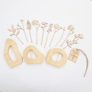 Pot de fleurs en bois naturel écologique Technique polie pour la décoration de la maison Fêtes de mariage Kits de jour pour les femmes en gros - Product Image 2