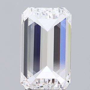 Diamant de laboratoire taille émeraude Rising Diamond 4,55 carats, couleur E, clarté VVS2, percé au laser, certifié IGI, modèle 26 DH 13 émeraude pour - Product Image 4