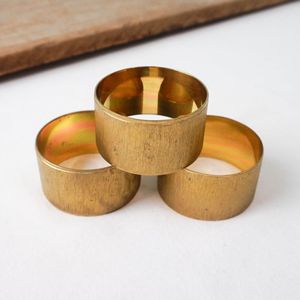 High quality napkin rings for traditional <b>dinner</b> <b>tables</b> crafted from metal with antique floral pattern and premium design - Product Image 6