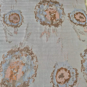 Turc Ultra Doux Sheen Jacquard Tissu 100% Polyester Respirant Fantaisie Brocart Métallique PK-1665 COL 2 Spécialité Fil Filles - Product Image 1