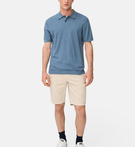 Polo para Hombre de Color Sólido, Camisa para Hombre, Tejido de Punto, Diseño Comprimido, Cómodo y Transpirable - Product Image 2