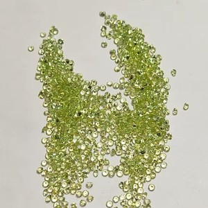 พลอยเพอริโดทรงหลวมทำจากหินธรรมชาติขนาด1.30มม. สีเขียวสุกใส - Product Image 3