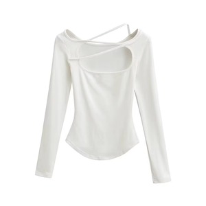 Camiseta Lisa versátil para mujer, ideal para viajes, salidas casuales, capas de oficina y ropa para el hogar, elaborada con servicio OEM transpirable - Product Image 3