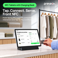 Tablette Android NFC 11 pouces avec station de charge, Android 16 GMS, paiement sans contact, terminal de paiement sans surveillance, tablette POS